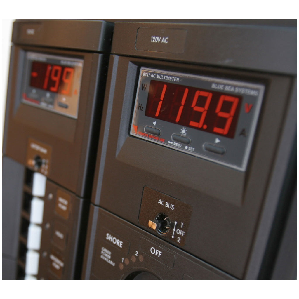 Blue Sea 8247 AC Digital Multi-Func. Meter w/Alarm