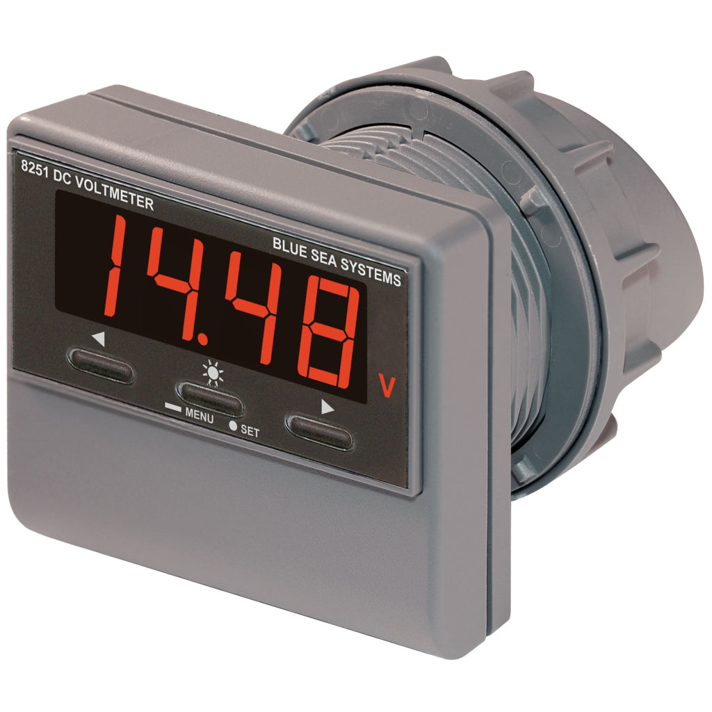 Blue Sea 8251 DC Digital Voltmeter with Alarm