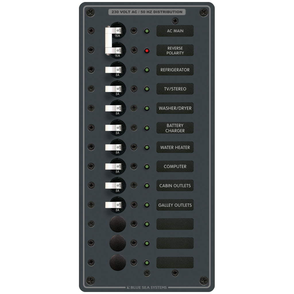 Blue Sea 11 Pos. AC Main Panel