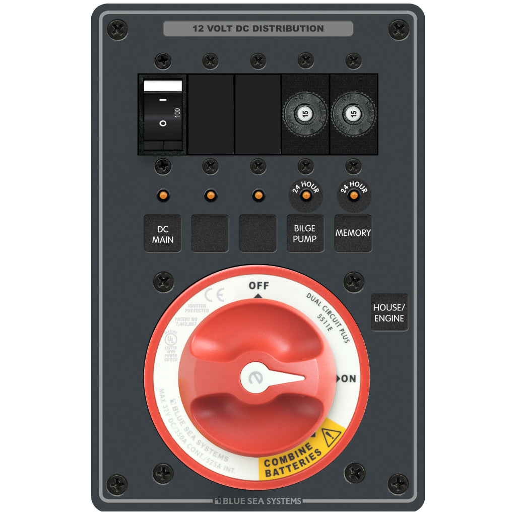 Blue Sea Dual Battery Bank Management Panel
