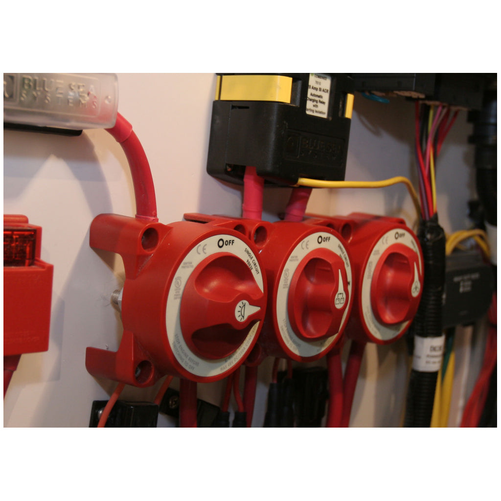 Blue Sea 9003E ON-OFF Battery Switch -Red