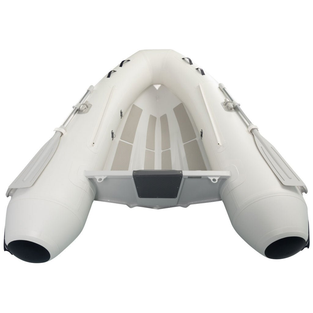 Back Of Quicksilver Inflatable-270 Aluminum Rib.