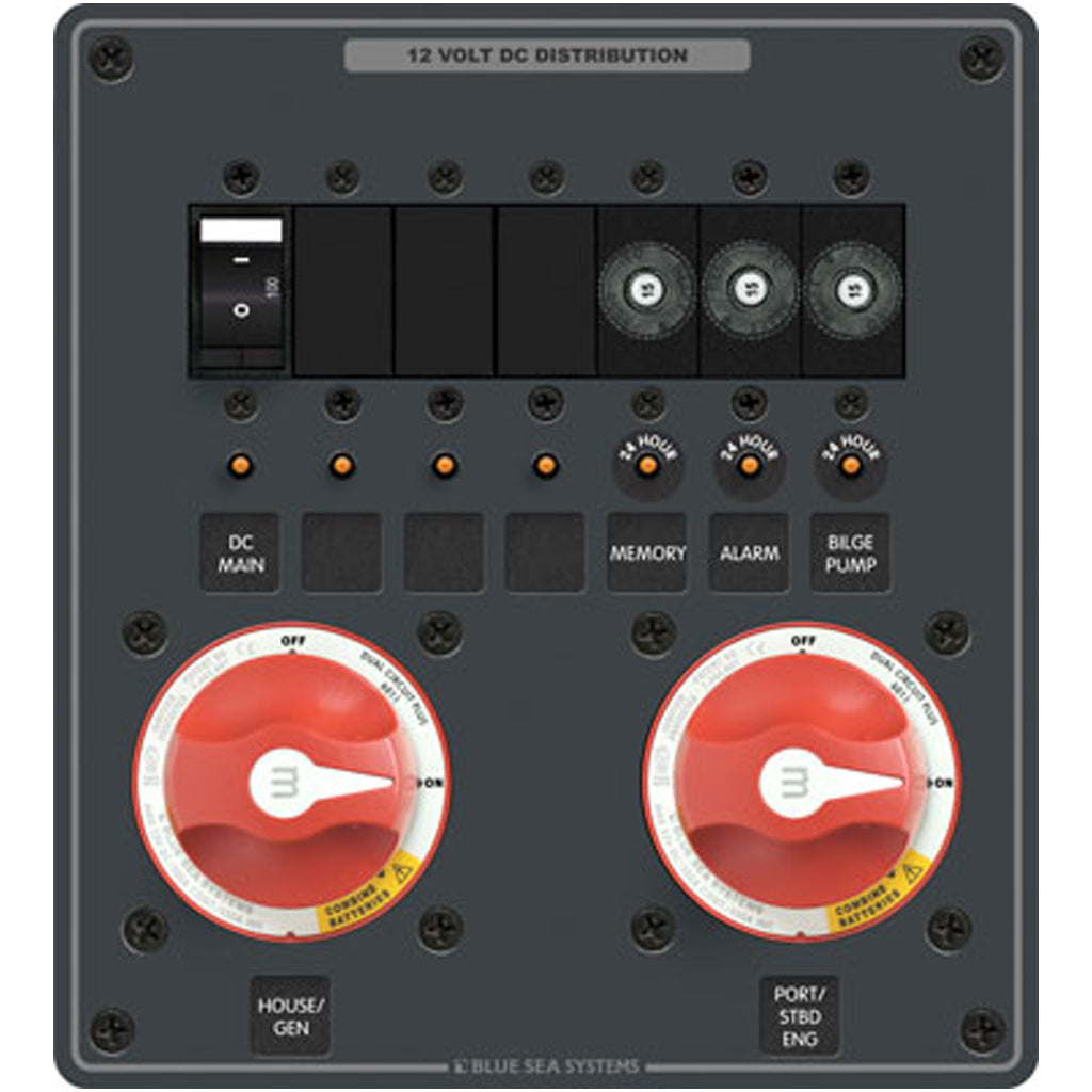 Blue Seas Systems Triple Battery Management Panel