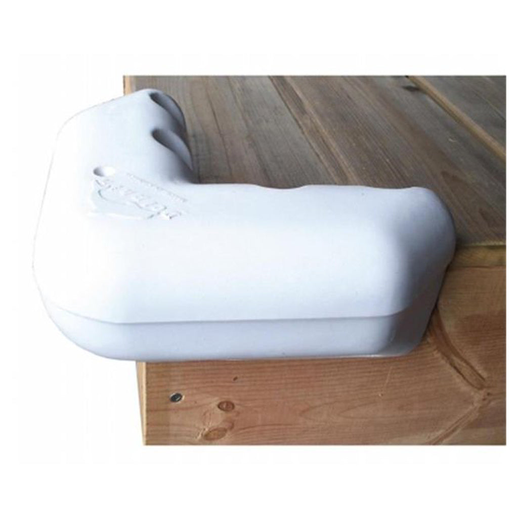 Dockedge 1057-1-F Corner Bumper- White 10" x 10"