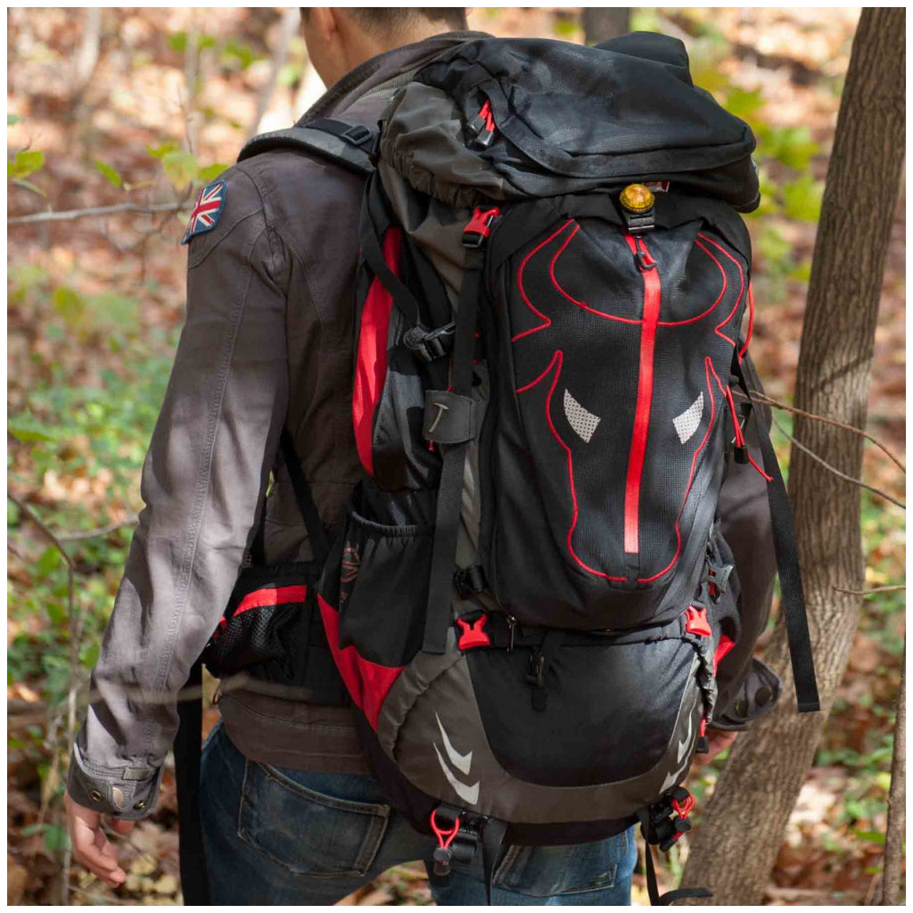 Salus Guardian LED Expedition on backpack.