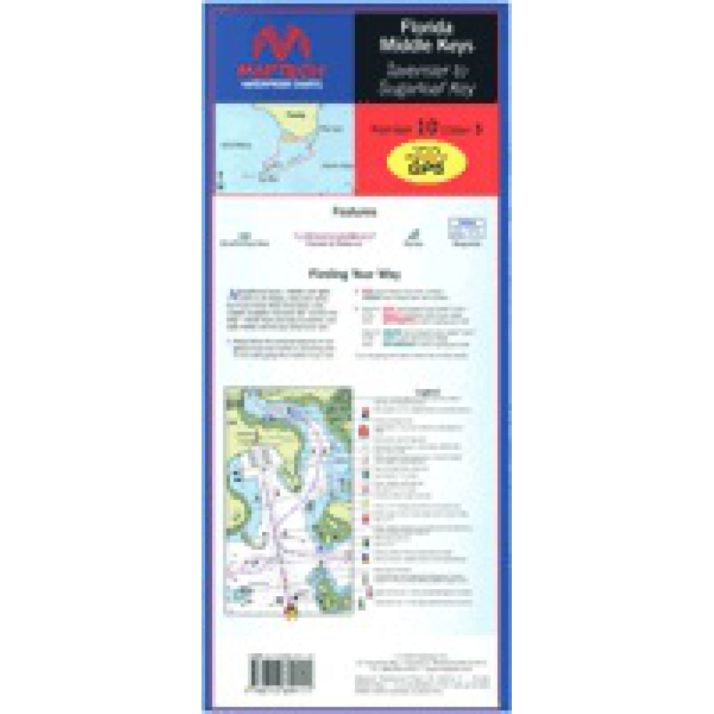 Maptech Middle Keys Waterproof Chart
