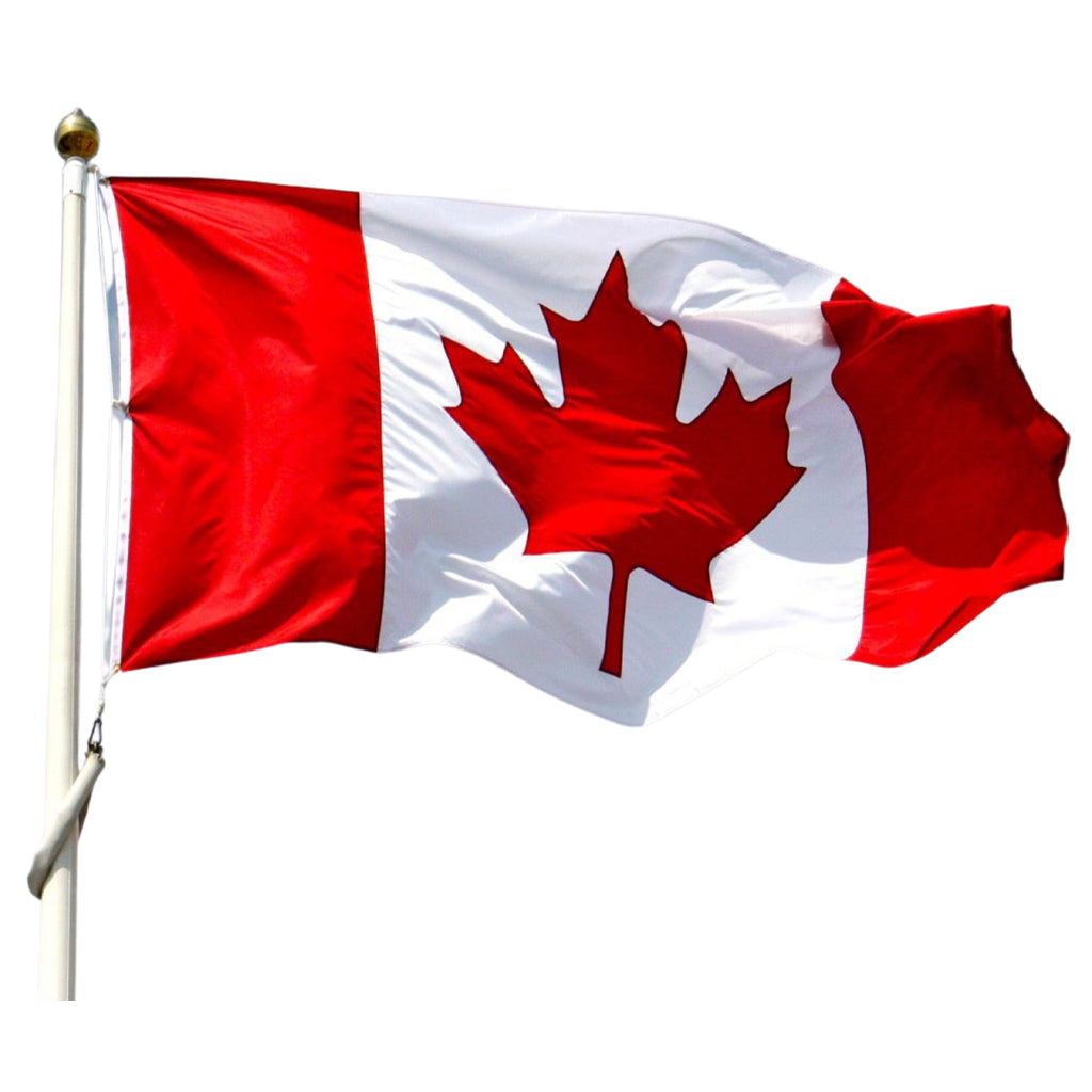 CAN024SN Sewn Nylon Canadian Flag 12" x 24"
