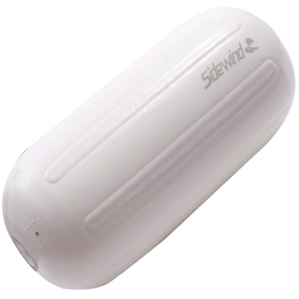 Sidewind Ribbed Fender - 6" x 15" White *FA*