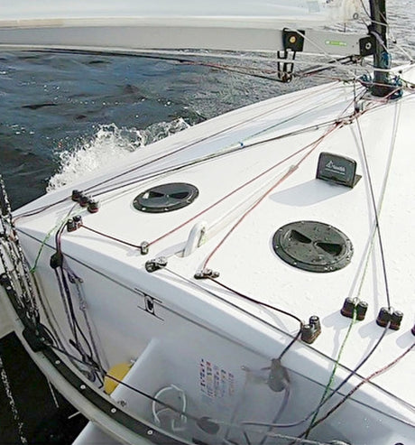 Rigging on sailboat.