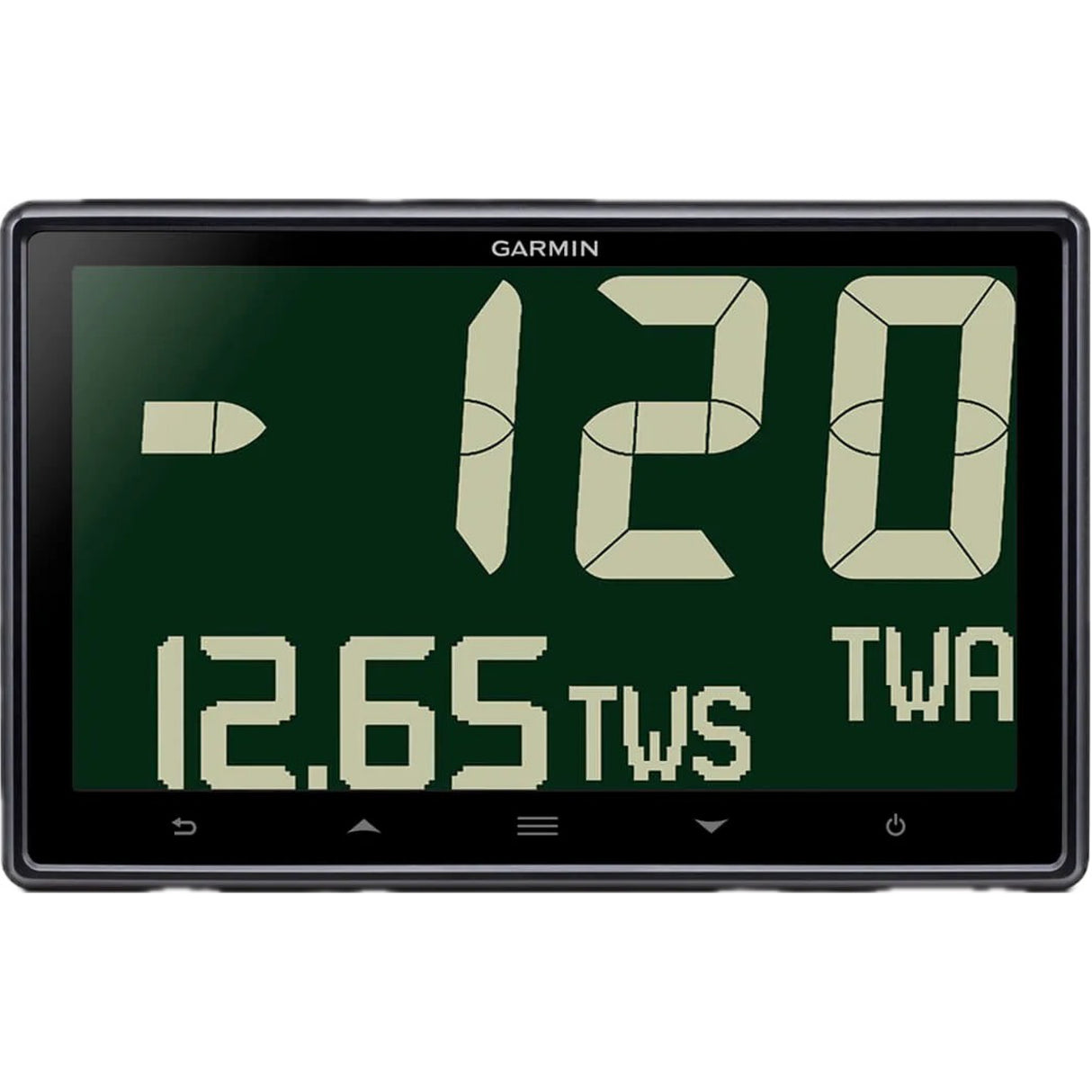 Garmin GNX 120 Display Face white view.
