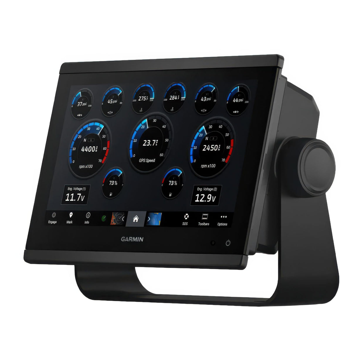 Angle view of Garmin GPSMAP 943, Non-sonar With Mapping.
