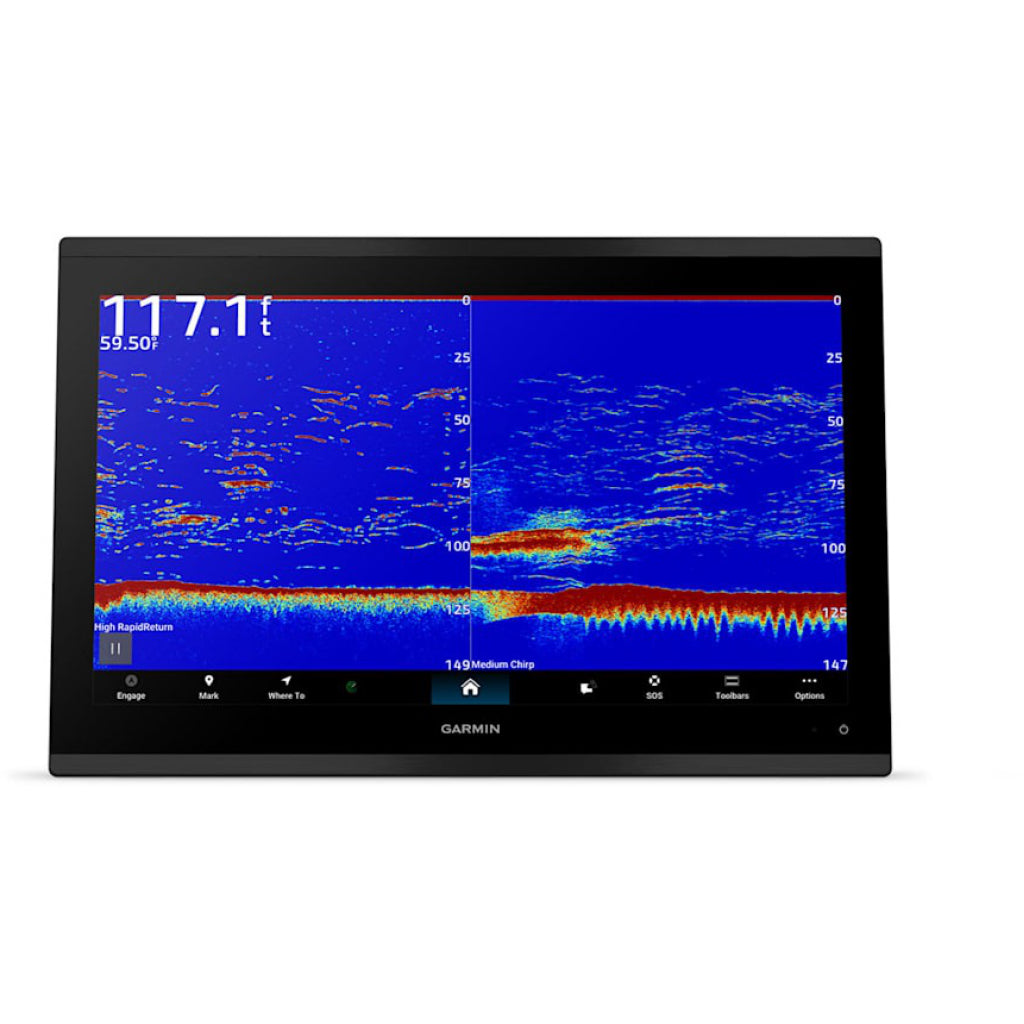 Front of Garmin GPSMAP 9217xsv w/Navionics+ and Sonar.