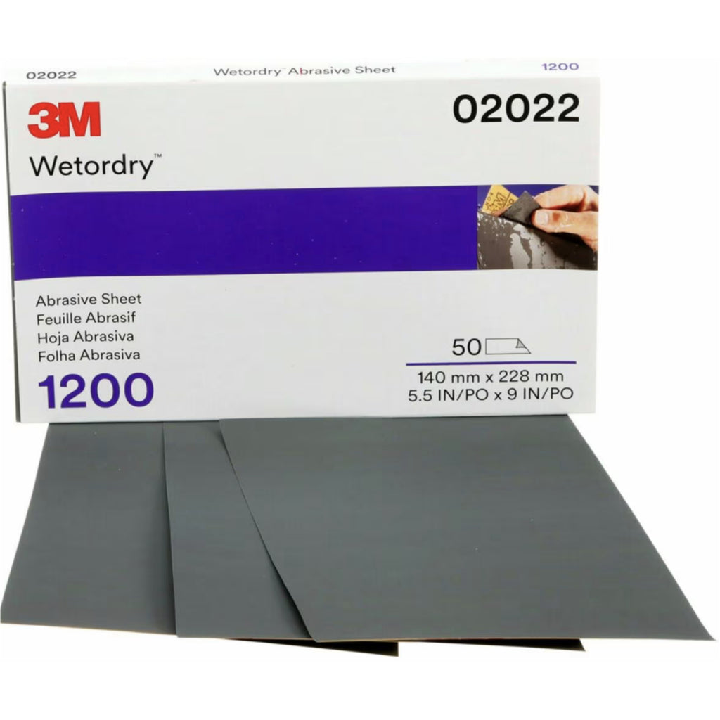 3M Wet/Dry Sandpaper (SC) - 1200A-Gri
