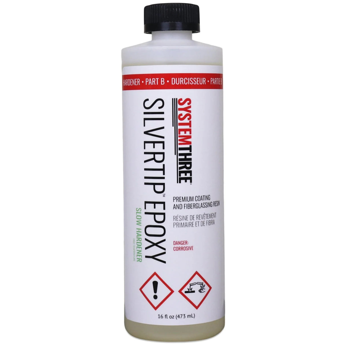System Three 473mL Silver Tip Slow Hardener