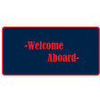 Matworks Welcome Aboard Mat -Red/Navy