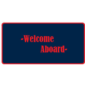 Matworks Welcome Aboard Mat -Red/Navy