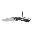 Multifunctional knife with corkscrew on a white background