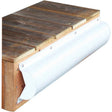 Dockedge White 6ft Piling Bumper attached to dock.
