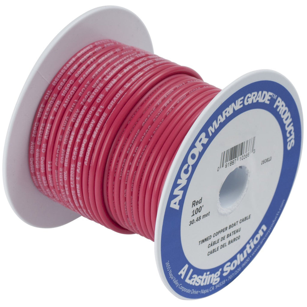 Roll of red Ancor Tinned Copper Wire.