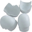 4 pack of Dockedge Small White Profile Corner.