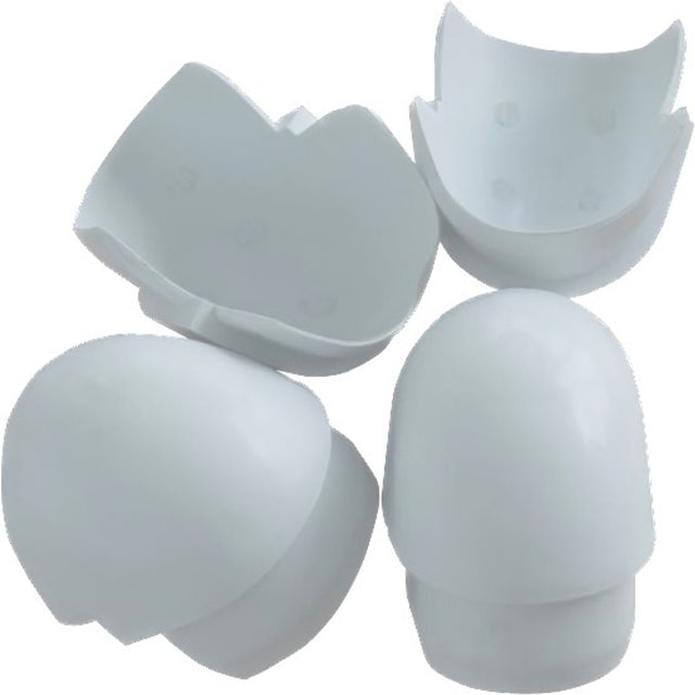 4 pack of Dockedge Small White Profile Corner.