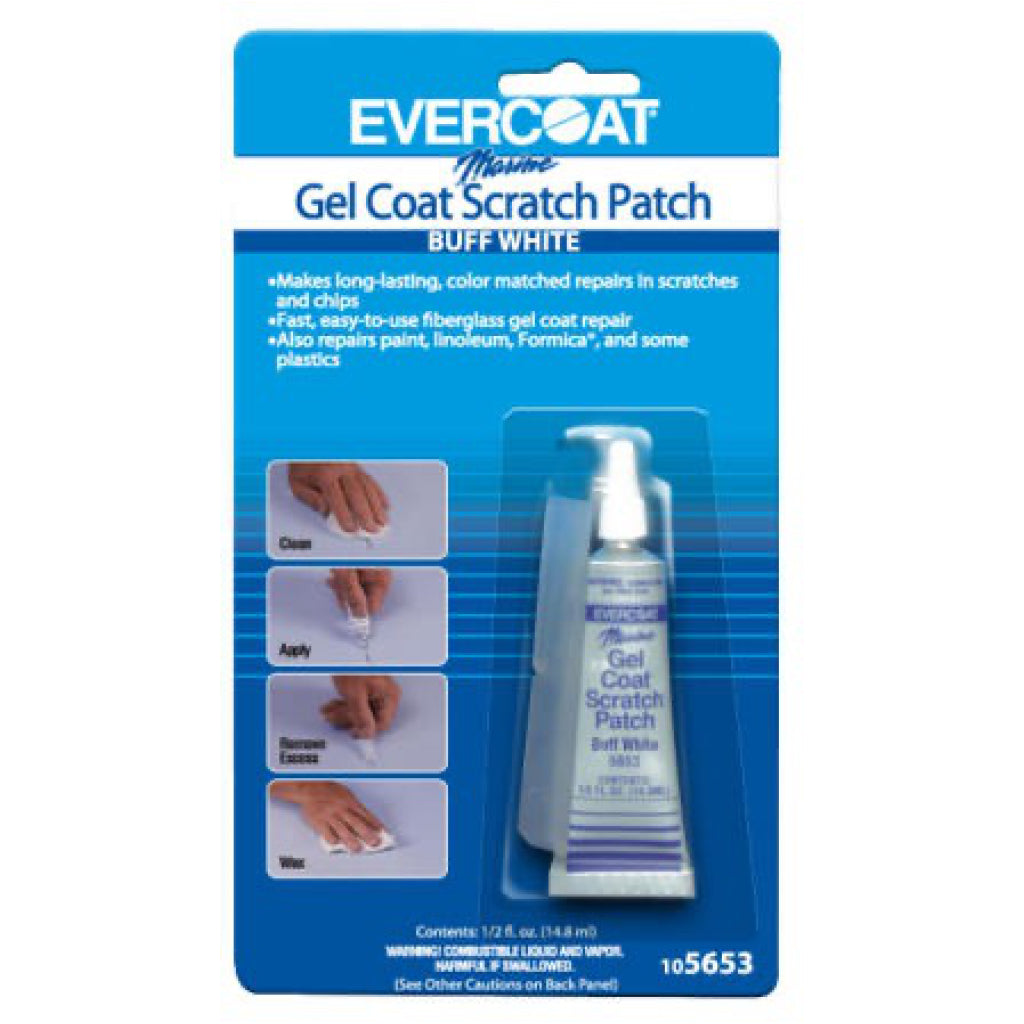 Evercoat Gel Coat Buff White Scratch Patch.