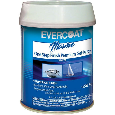 Evercoat  White Waxed Finish Gelcoat Quart.