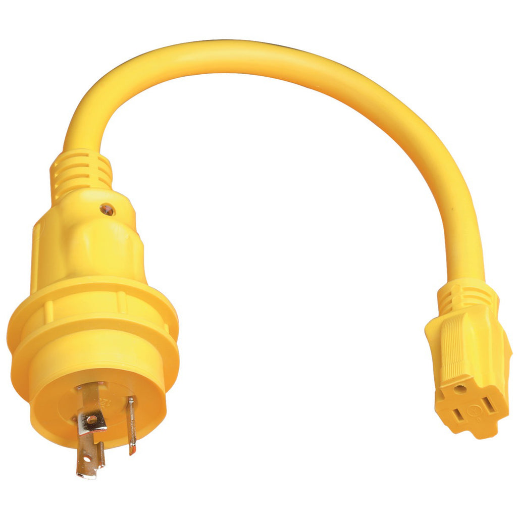 Marinco Pigtail 15A Female/ 30A Male Adapter.