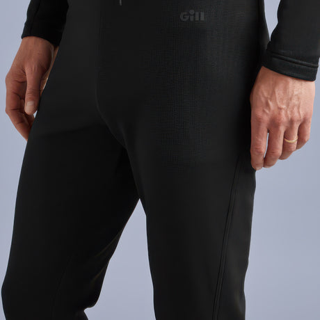 Close-up view of Gill Men's Quest Fleece Leggings.