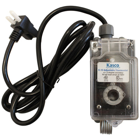 Kasco C-10 120V Adjustable Portable Thermostat.