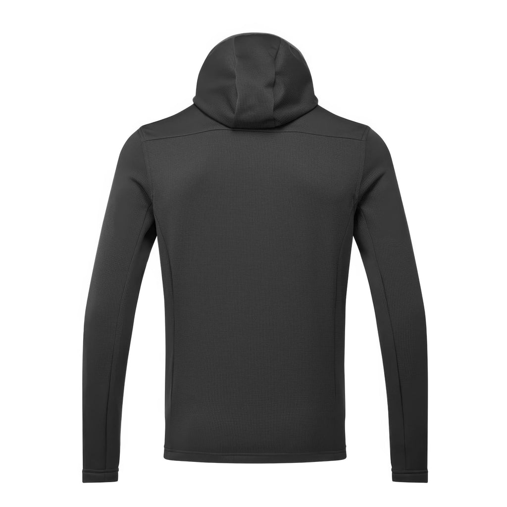 Back of Gill Men's Quest Fleece Hoody - black.