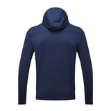 Back of Gill Men's Quest Fleece Hoody - navy.