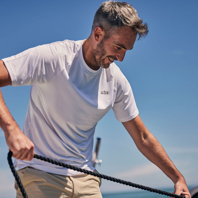 Person wearing Gill Pursuit  SS Top - Men's.