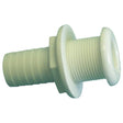 1 1/8" White Thru-Hull Plastic