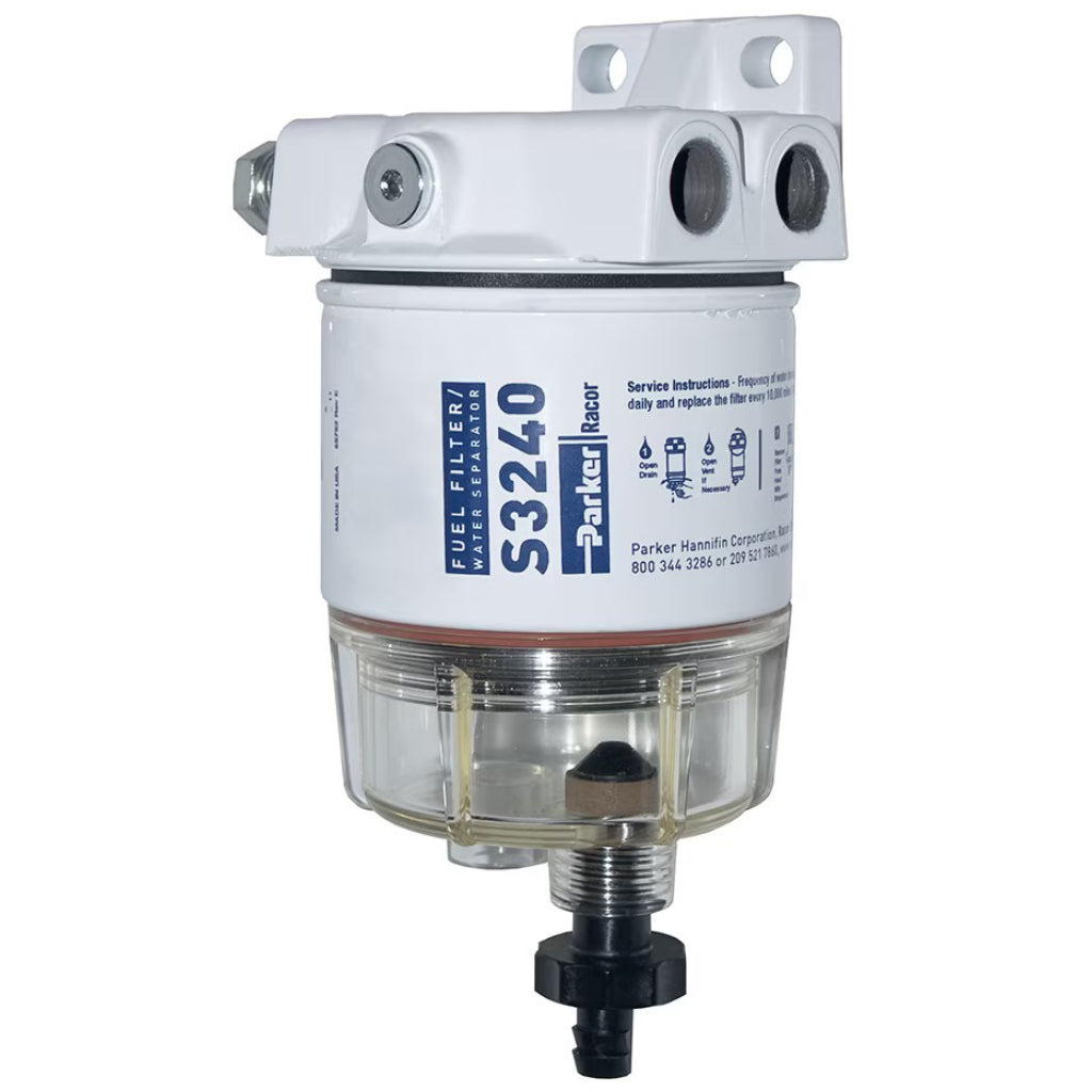 Racor Clear Bowl Fuel Separator for Outboard Use.