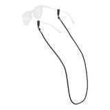 Sunglasses with a black cord on a white background