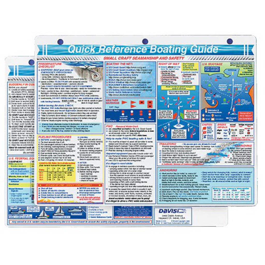 Davis Boating Guide Reference Card