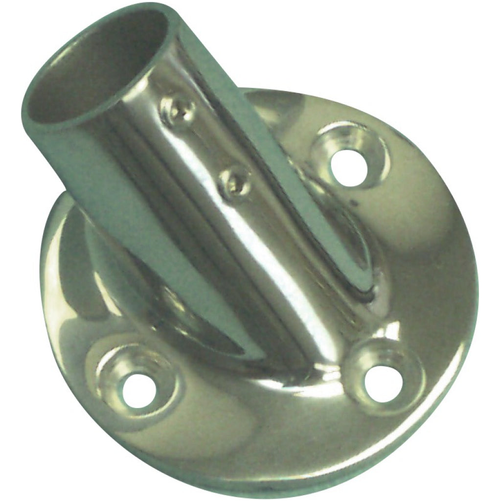 1" Stainless Steel 45D Round Base