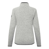 Gray fleece jacket on a white background