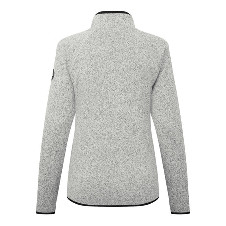 Gray fleece jacket on a white background