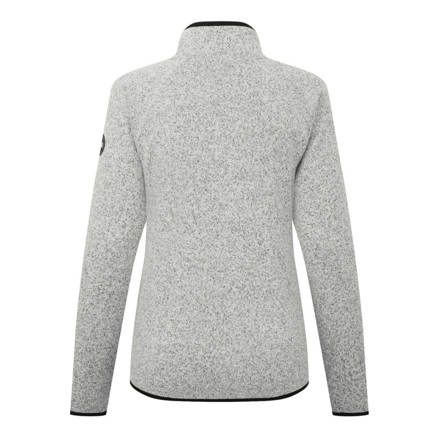 Gray fleece jacket on a white background