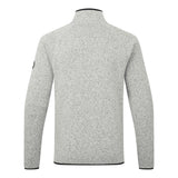 Gray textured sweater on a white background
