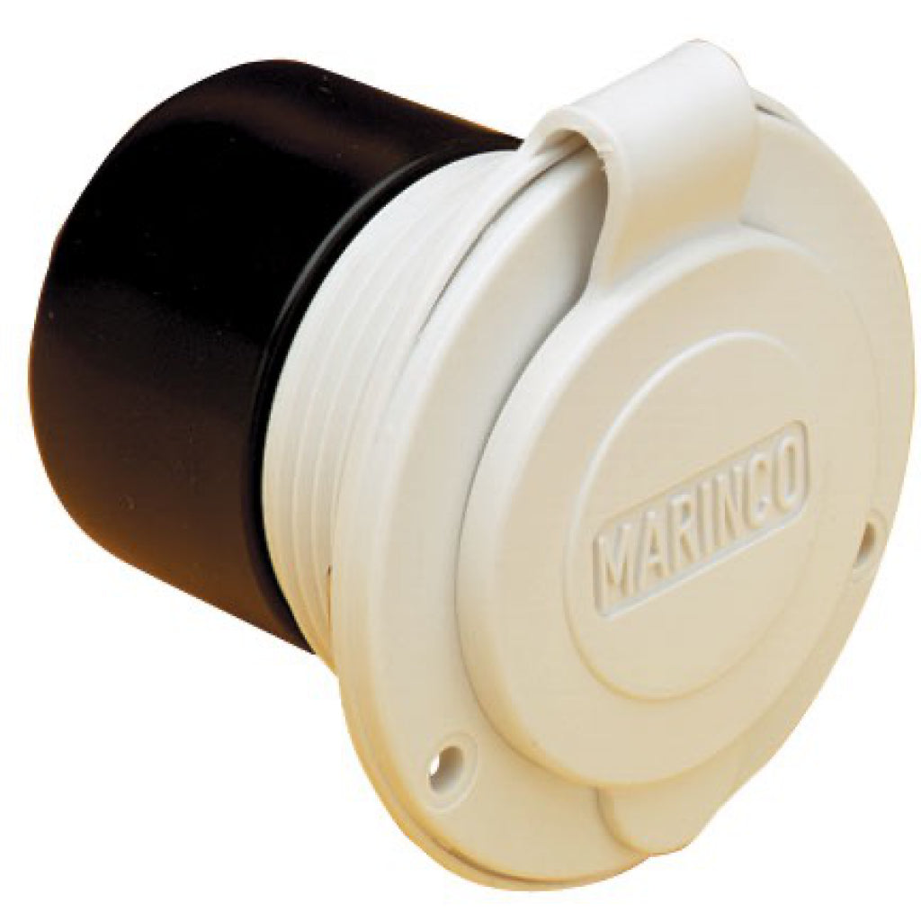 Marinco White Charger Inlet closed