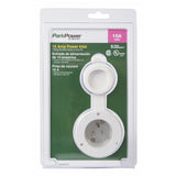 Marinco White Charger Inlet packaging