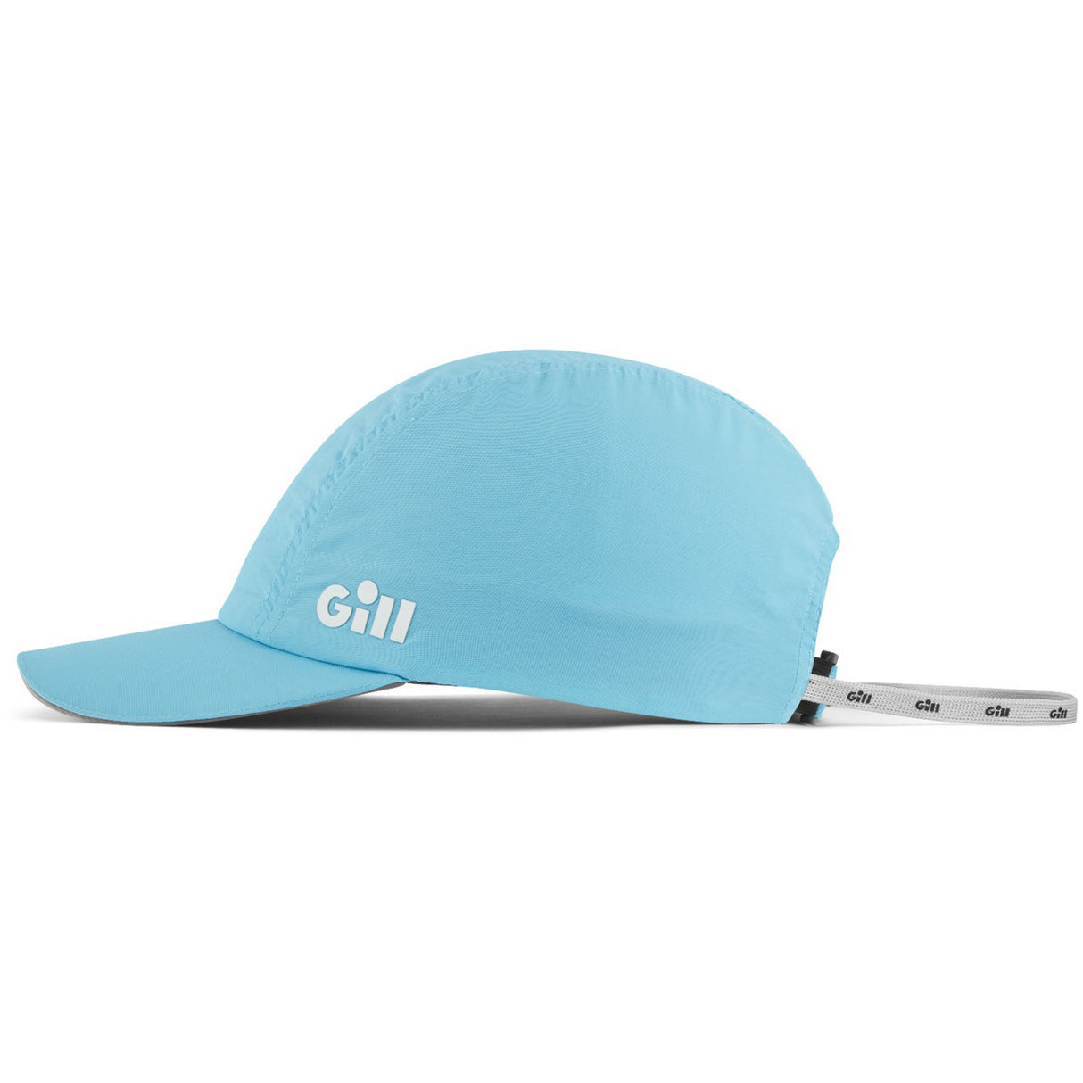 Light blue cap with 'Gill' logo on a white background