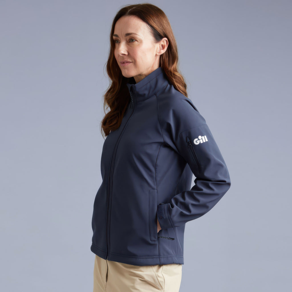 Person wearing Gill Team Softshell Jacket - Women's.