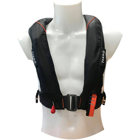 TeamO Coastal 170N Backtow Inflatable PFD Black-Orange