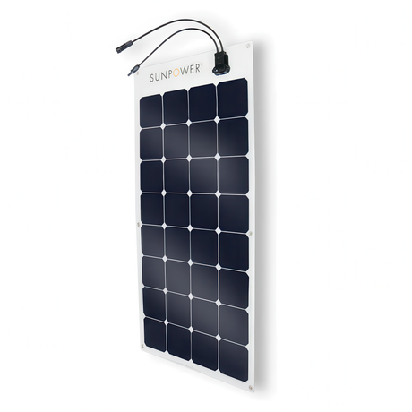 Angle view of Sunpower Solar Panel.