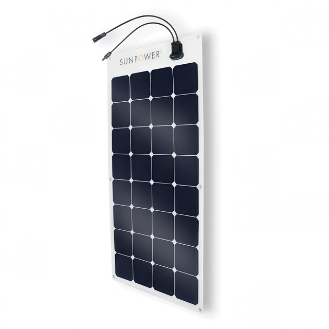 Angle view of Sunpower Solar Panel.