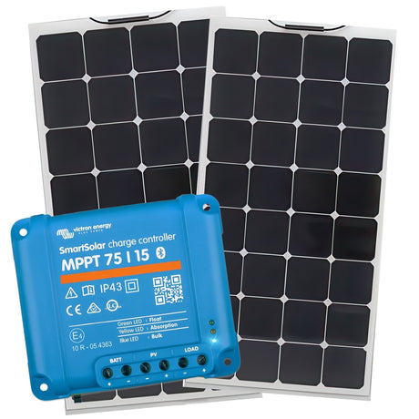 Sunpower Solar Kit - 2 panels, controller & cable.